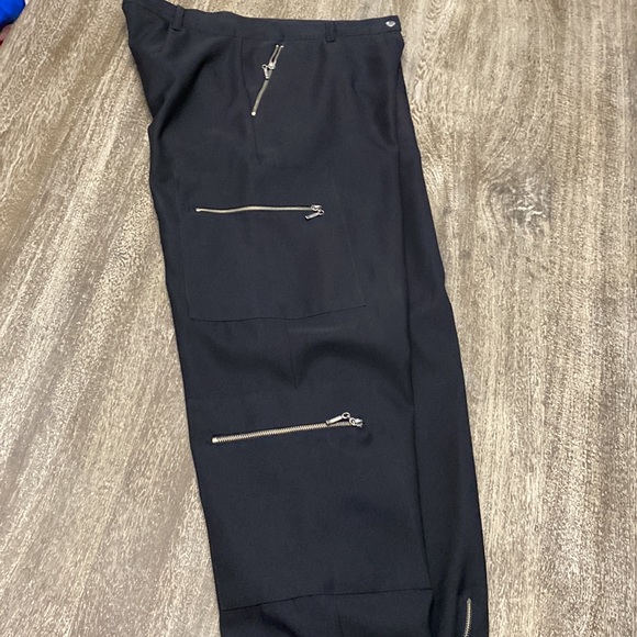 jacqueline araujo twice cargo pants black with zippers - Picture 2 of 9